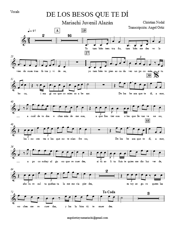 La imagen puede contener una previsualizacion de una partitura